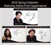 SUPERNATURAL LIMITED 3-CARD VARIANT AUTOGRAPH SET